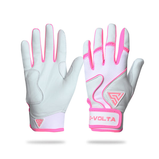 プレミアムモデル バッティンググローブ【WHITE × PINK】