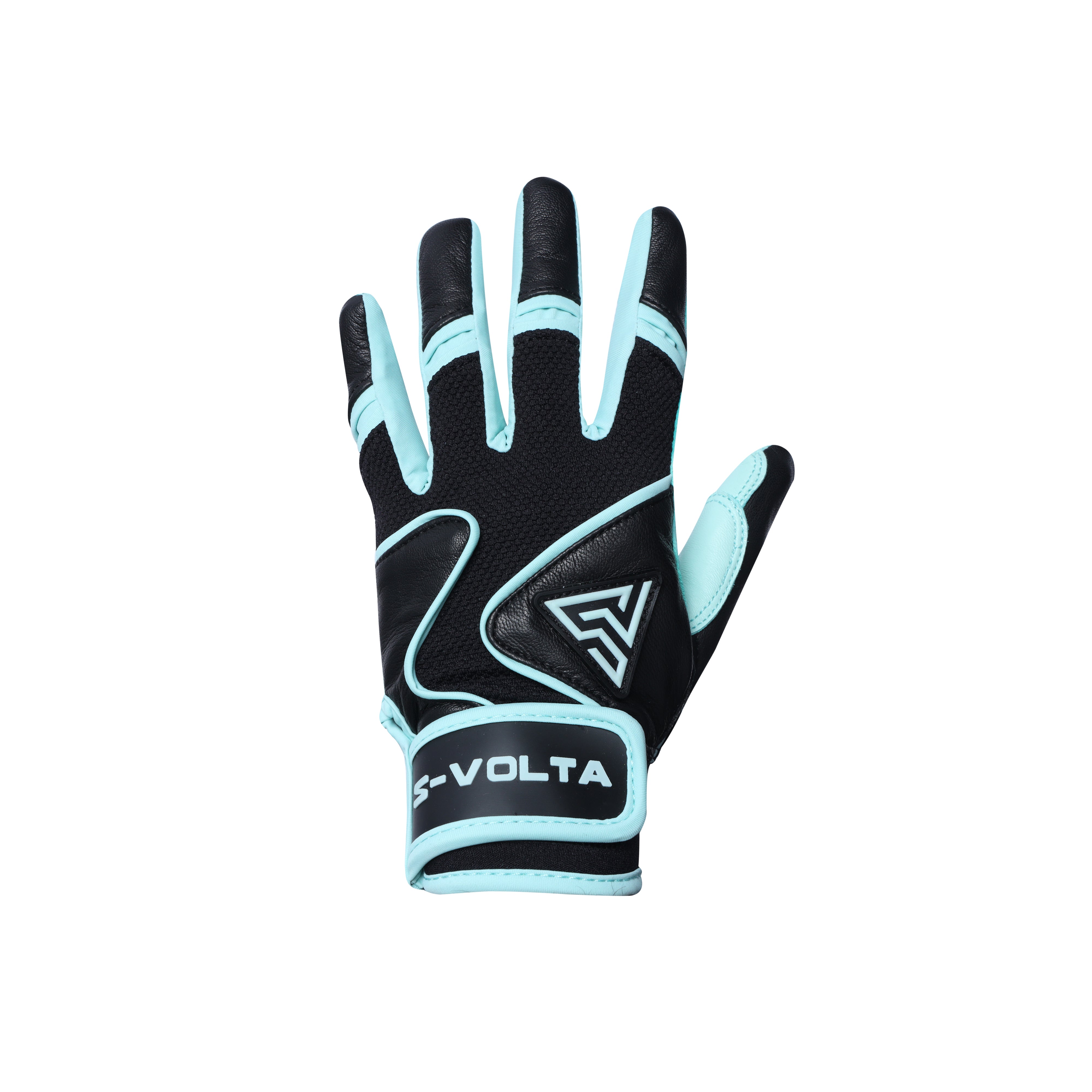 ブラゼルバッティンググローブ‼️ プレミアムモデル バッティンググローブ【BLACK × MINT BLUE】 – S