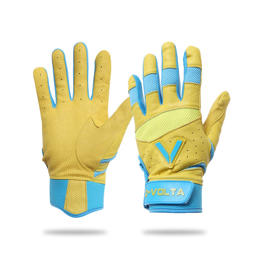 ハイクオリティーモデル バッティンググローブ  【YELLOW × SKY BLUE】