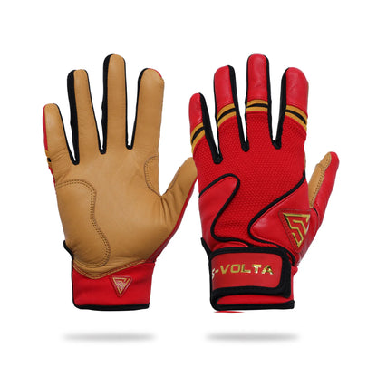 プレミアムモデル バッティンググローブ【RED× GOLD×BLACK】