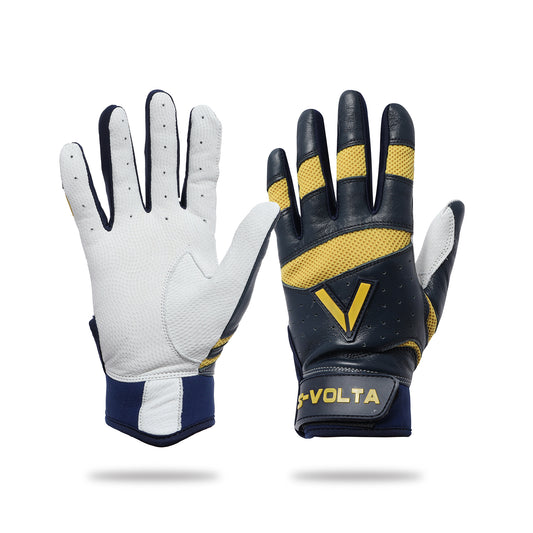 ハイクオリティーモデル バッティンググローブ 【NAVY × YELLOW】